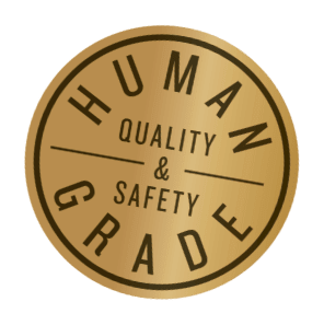 Human grade. Quality and safety.